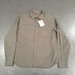 New Topo Designs Olive Green Global Shirt Medium